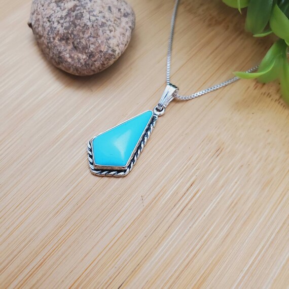 SoCute925 キングマン ターコイズ ペンダント スターリングシルバー