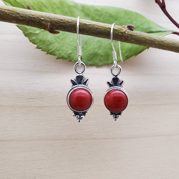 Pavalam stone earrings online