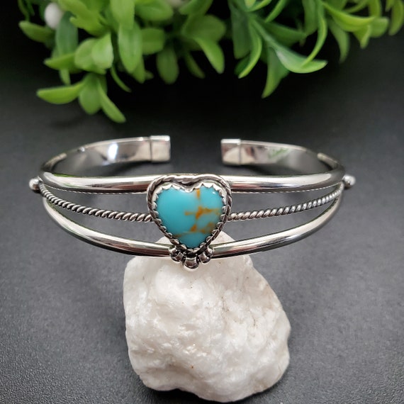 Bridal Crystal Austrian Crystal Silver Heart Cuff Bracelet/Bangle High Quality | UK