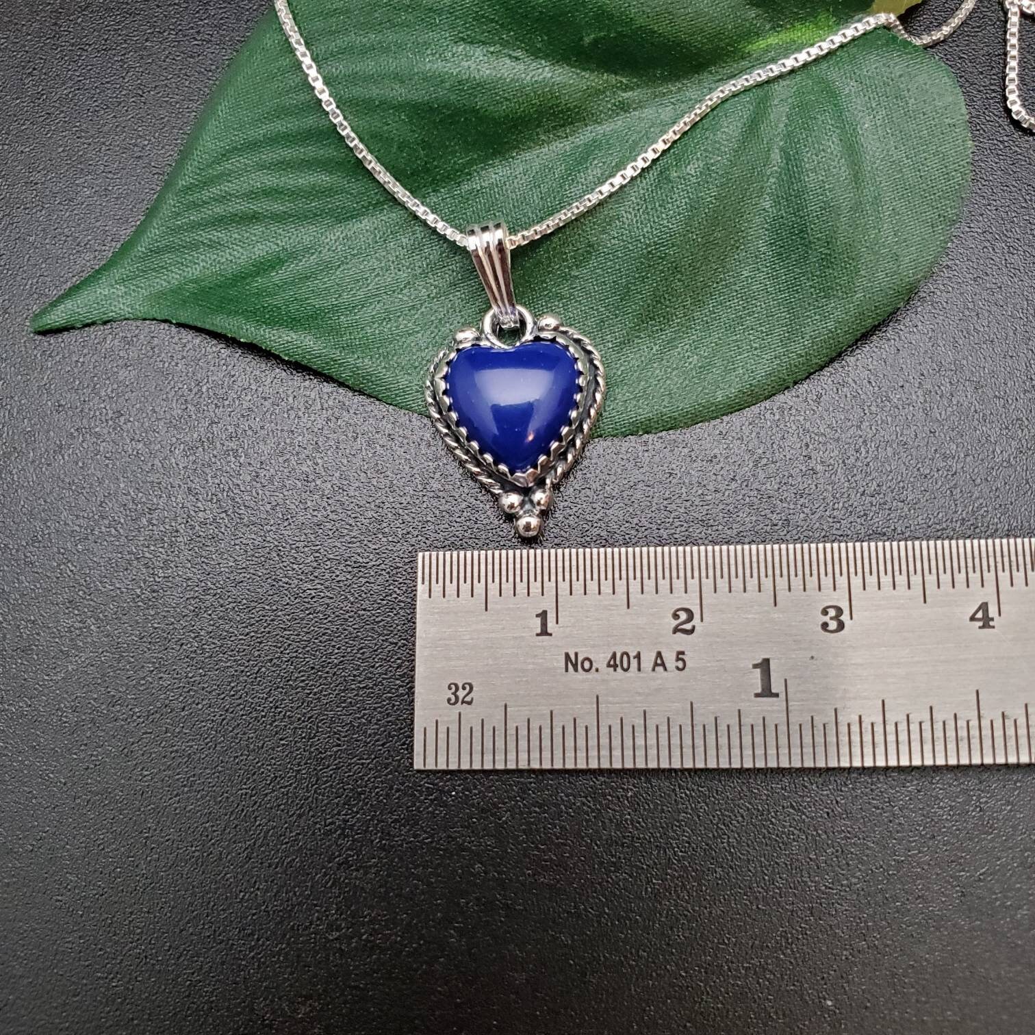 SoCute925 ラブリーハート ブルー ラピスラズリ ネックレス ペンダント