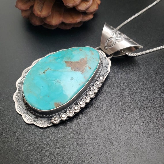 silver925無垢【新品】Native Turquoise 金縄　ペンダント Amazon.co.jp: フーベイターコイズ シルバー925 ペンダント