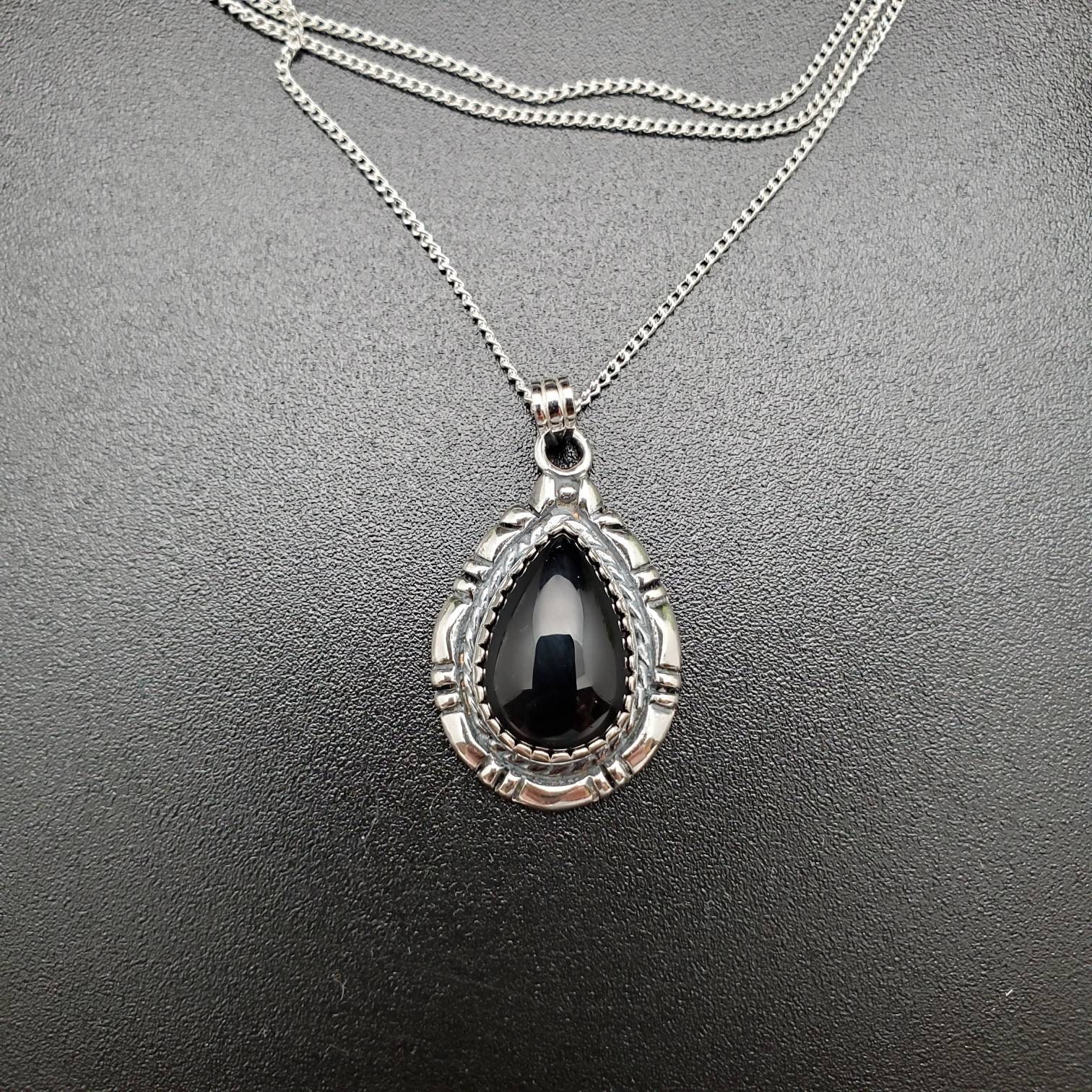 TATIANA☆[Silver925] Star Toggle 6ｍｍ Onyx Necklace Designer fashion, Seoul-fully created | W Concept