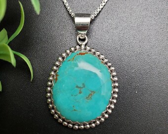 Collier Ras Du Cou Turquoise Et Argent Sterling - South Sun, Style Sud-ouest, Neuf Avec étiquette