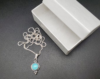 SoCute925 キングマン ターコイズ ネックレス ペンダント シルバー