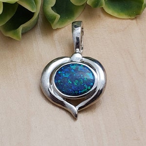 Green Opal Necklace Pendant Without Chain | Sterling Silver Fire Opal Pendant | Dainty Green Opal Pendant | Green Opal Southwestern Jewelry