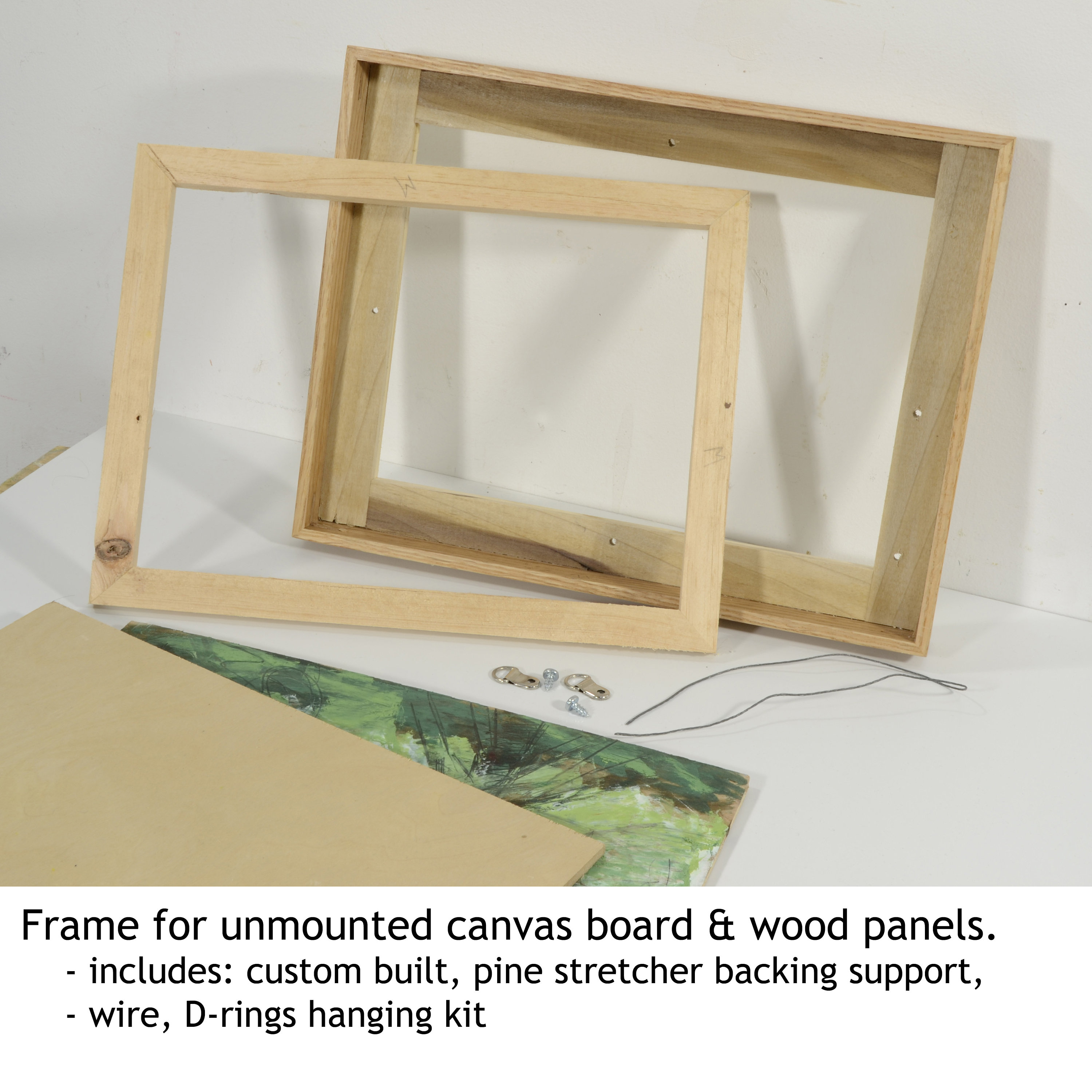 EXCEART 20 Pcs Photo Frame Plant Specimen Frame Wood Panels for Crafts Art  Boards for Drawing and Painting Wood Panels Painting Office Picture Frame