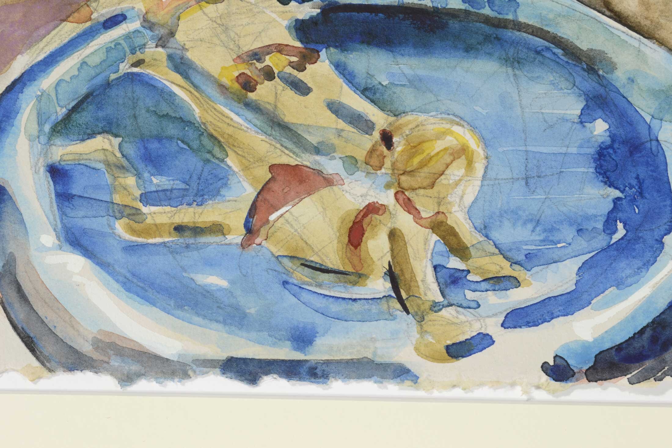 Kinder Schwimmen Kunst Sommer Kinder im Pool kleine | Etsy