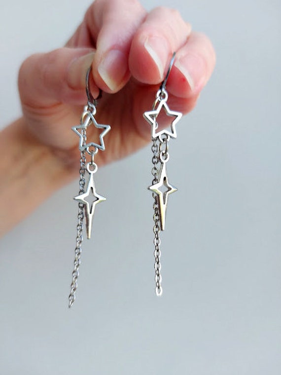 ピアス STONEHENgE polaris silver earrings Polished Star Silver Earrings – Silver Bubble