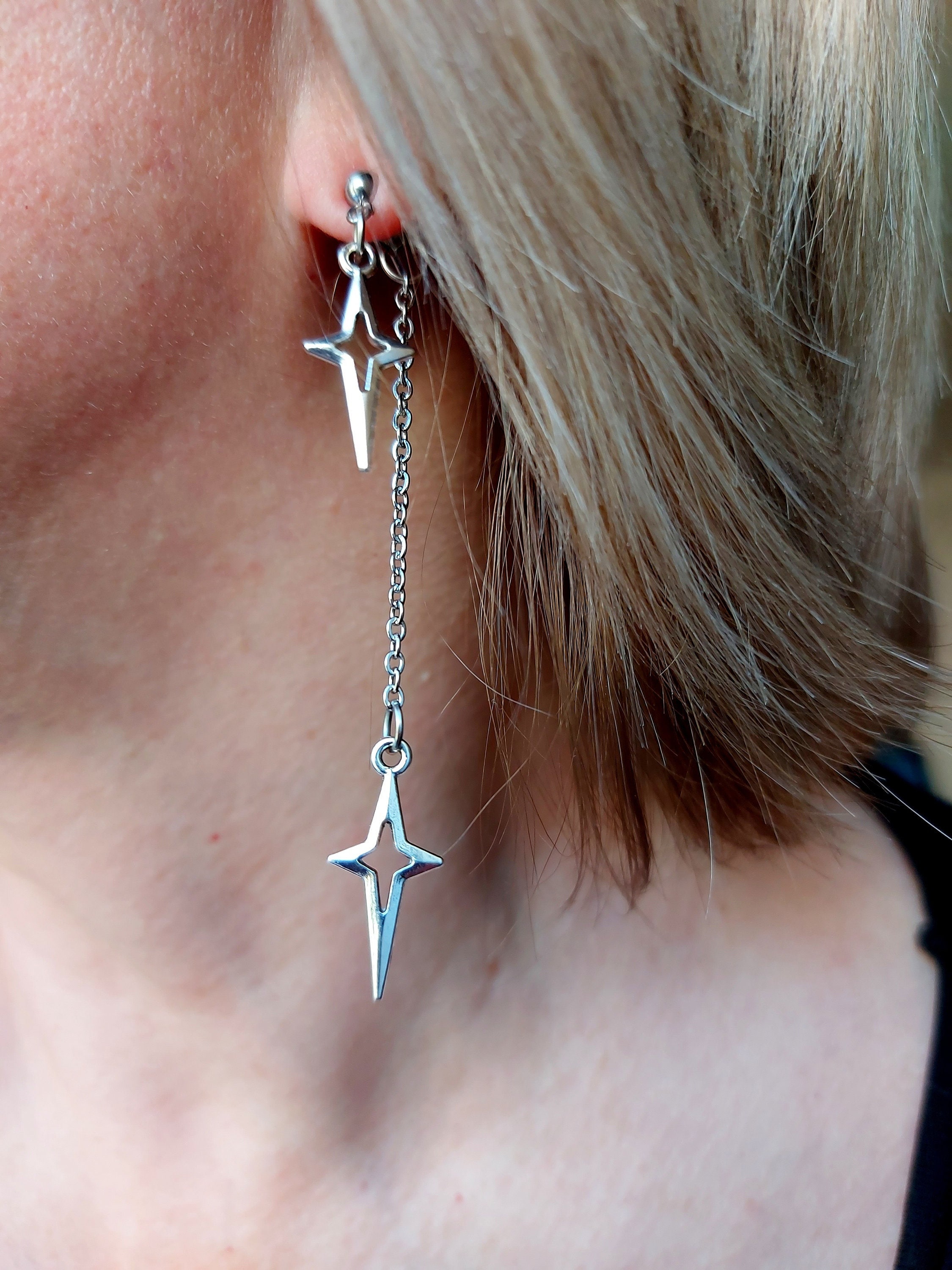 ピアス Plain Star Earrings #5111 il_fullxfull.6358032631_5ffv.jpg