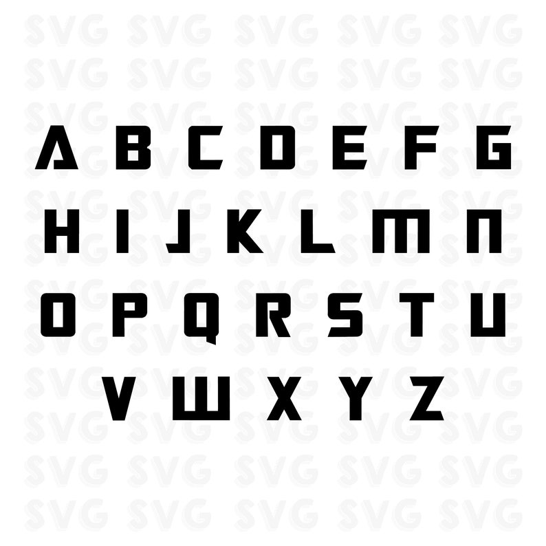 Transformers Alphabet SVG Font Transformers Transformers | Etsy
