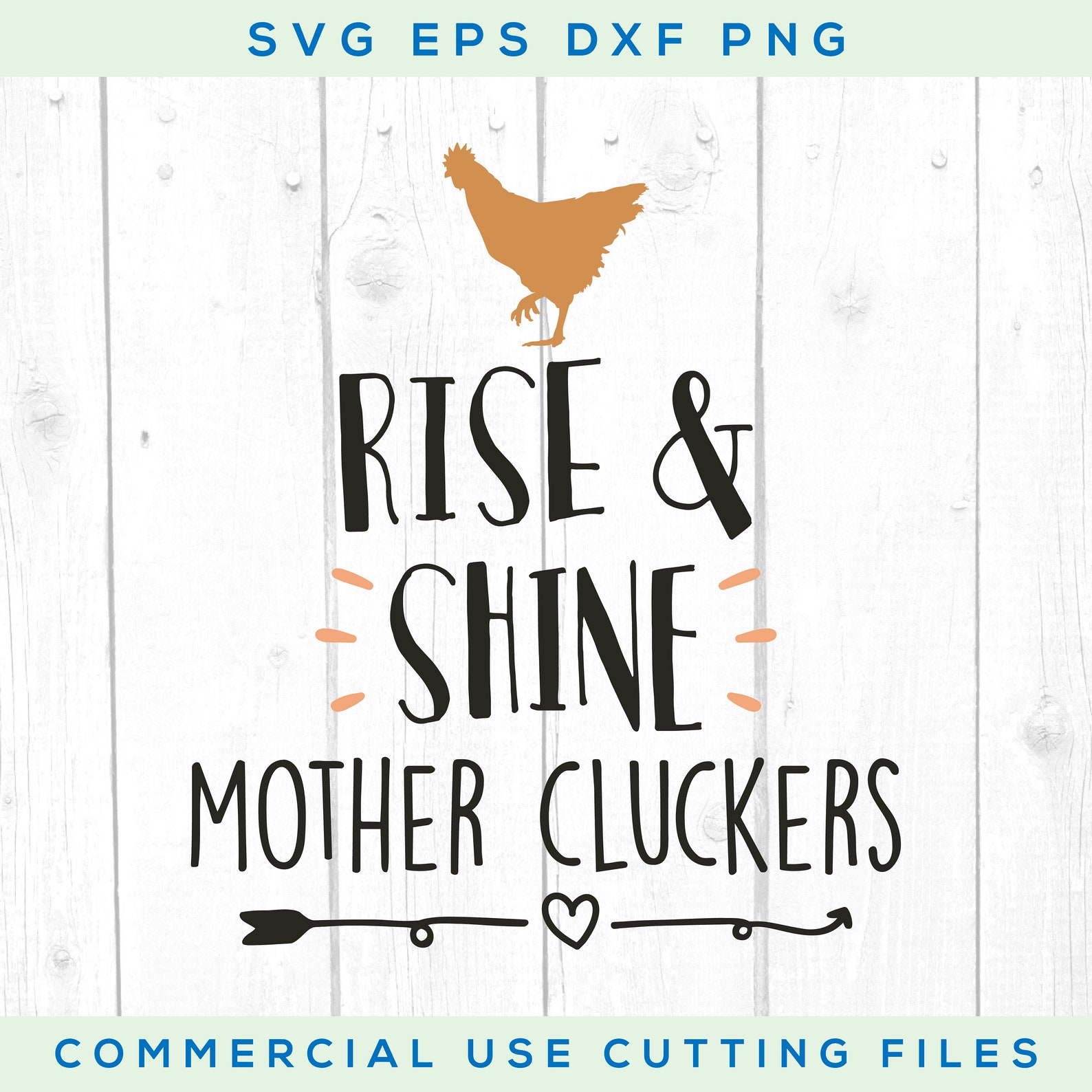 Rise and Shine Mother Cluckers Svg Farmlife Svg Chicken Svg | Etsy