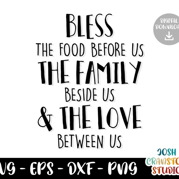 Bless the Food Before Us Printable - Etsy