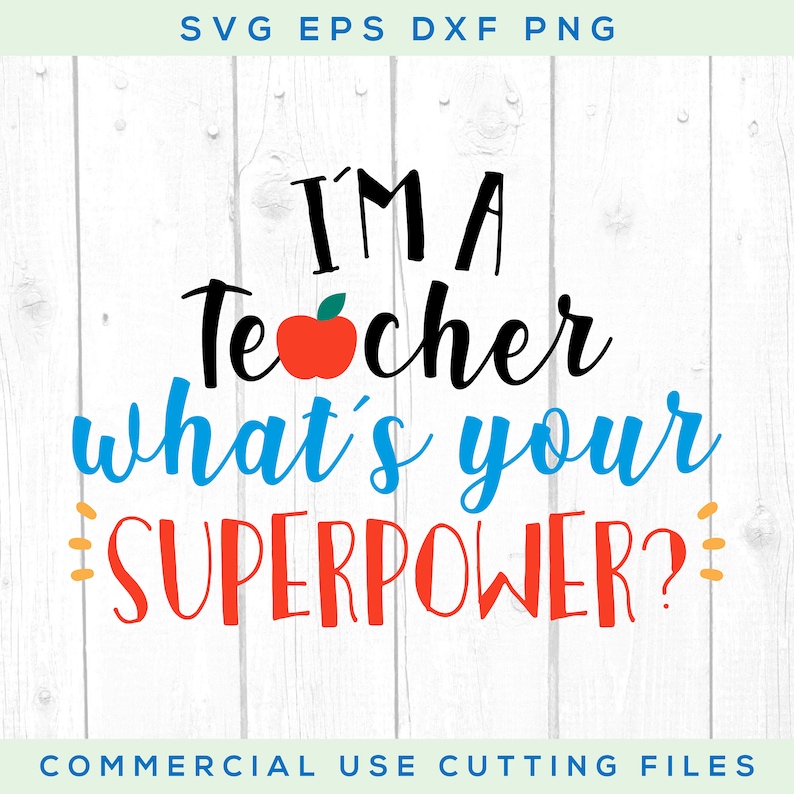 Download I am Teacher what is your superpower Svg School Svg Cricut | Etsy