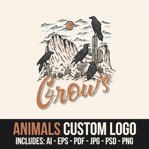 Custom Animal Logo Design – Wildlife and Nature Inspired Branding – Illustration & Lettering Logos for Small Business Owners