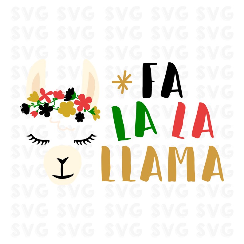 Download Fa La La Llama Svg Christmas Christmas Gift Merry | Etsy