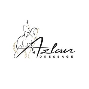 Equestrian Premade Logo – Elegant Dressage Horse Branding for Riders, Trainers, Breeders or Equestrian Businesses