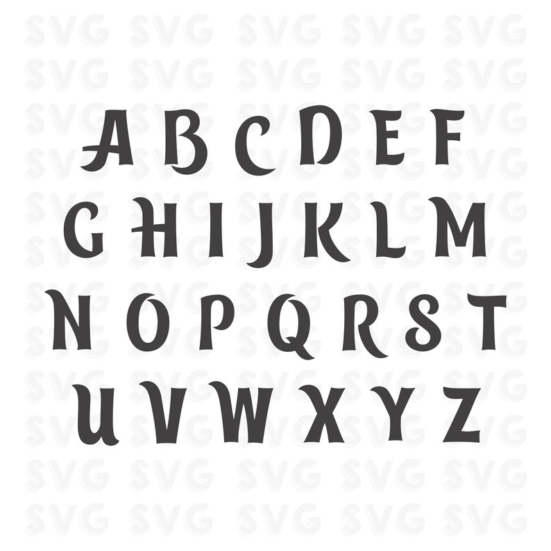 trolls alphabet svg trolls font eps png trolls font svg etsy