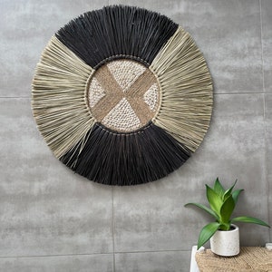 Juju Hat jujuhat XL 天然編み込みウォーターヒヤシンス繊維 直径 70 cm、編み込みセンターとシェル付き - キナモデル