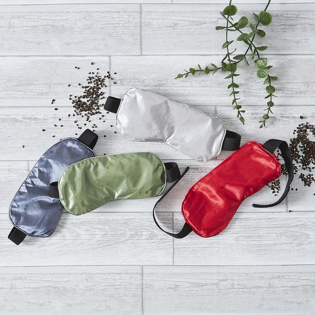 Luxurious Satin Cover Eye Spa Mask Filled With All Natural Buckwheat