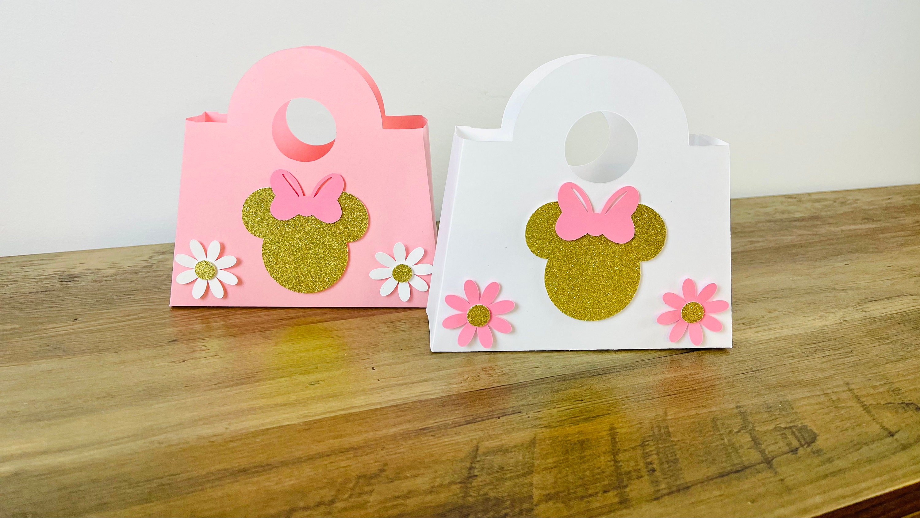 Minnie Mouse Loot Bags Pink Minnie Birthday Treat Bags Etsy UK