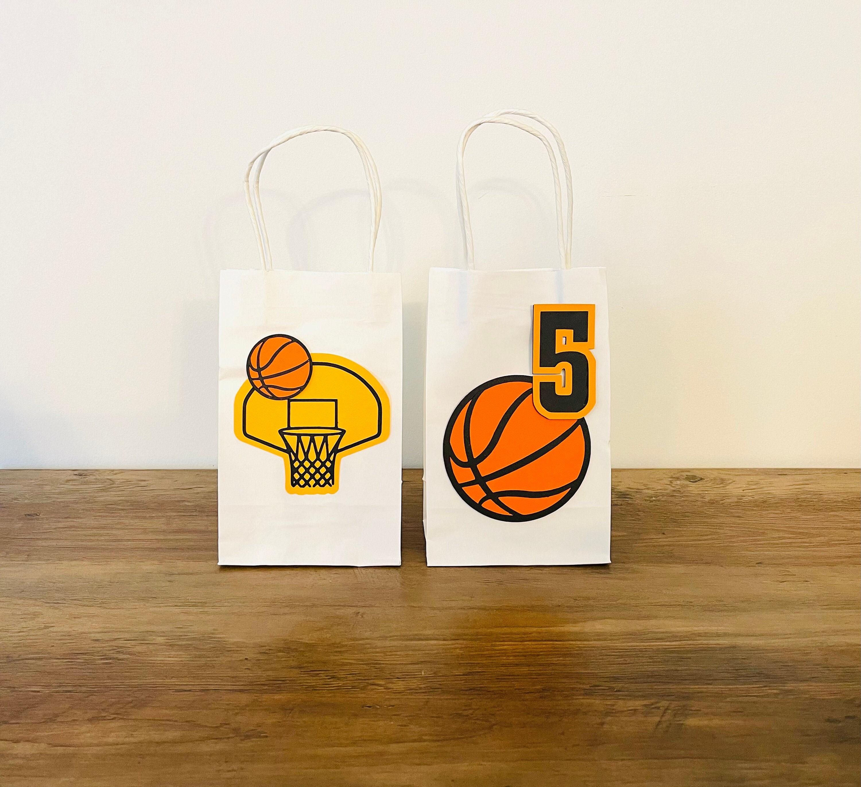 Basketball Birthday Loot Bags Sports Party Treat Bags Basketball Birthday Decorations pack of 10 Etsy
