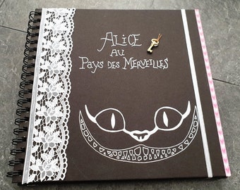 Alice in Wonderland theme guest book, wedding, birthday, retirement, baptism, baby shower