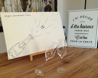 Champagne Shower Etsy France