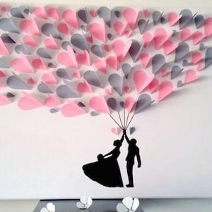 Gästebuch, 3D Signatur Leinwand, auf Leinwand mit Rahmen, Hochzeit, Lebenspartnerschaft