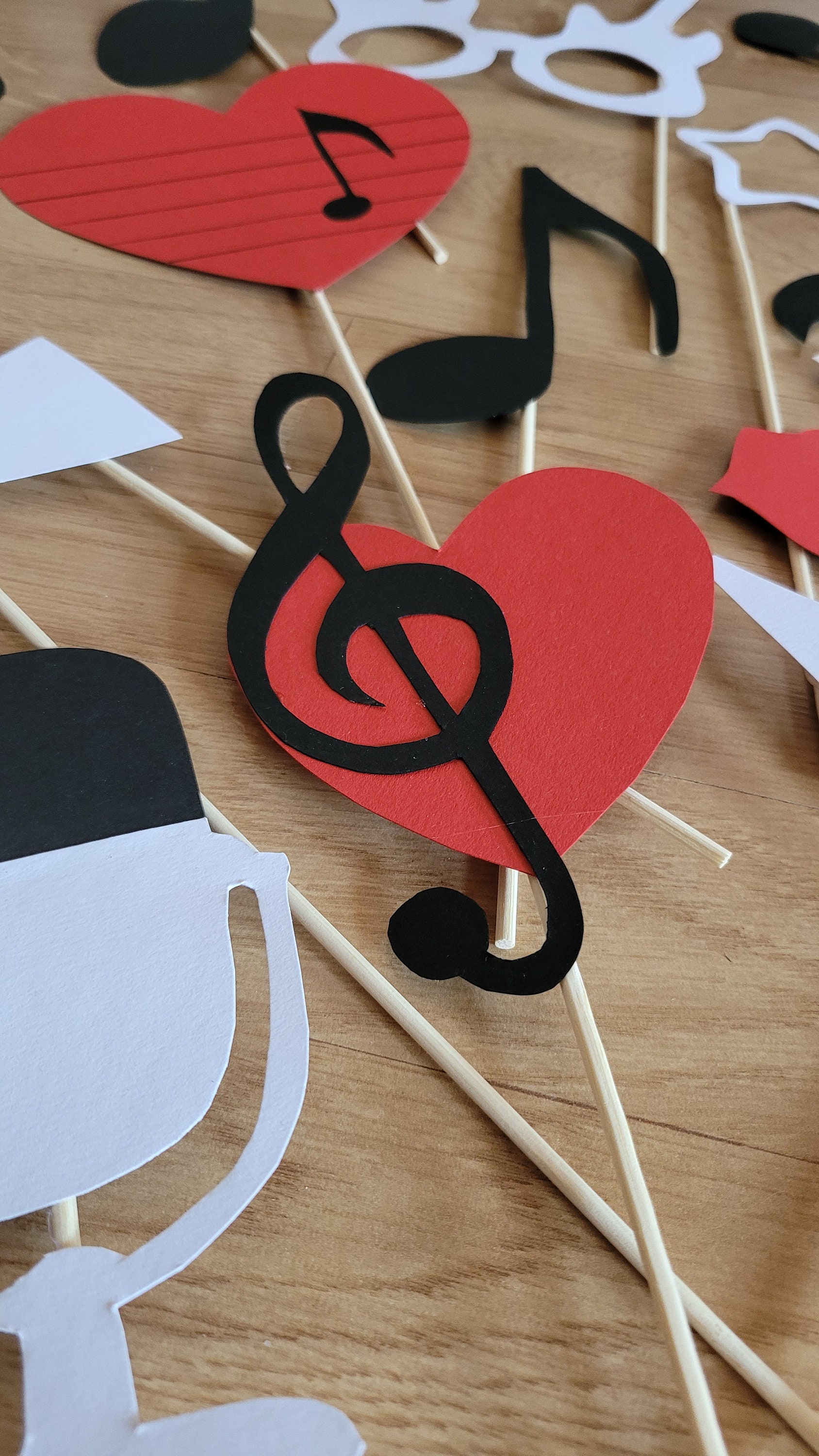 Music Notes Photo Booth Photobooth Accessories Music Theme