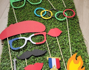 Olympic Games theme photobooth accessories