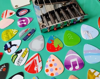 32 Funky & Fun Upcycled Guitar Picks!