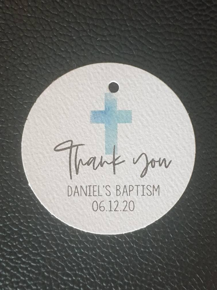 Baptism Favour Tags Etsy