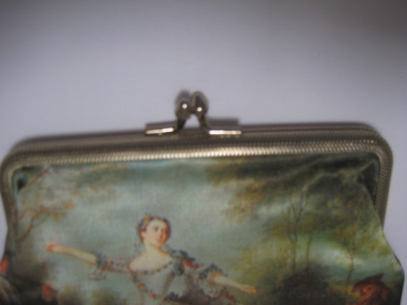 Small 50's Hand Clutch With Beautiful Dancing Bar… - image 4