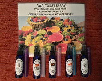 AAA Toilet Poo Spray Essential Oils Remove Bathroom Odors Homeopathic