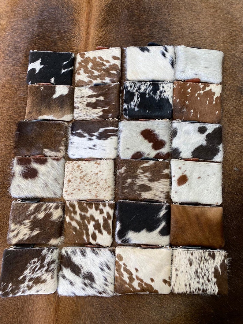 100 % Real Cowhide Coin Wallet Credit Card Holder Change Purse Chapstick Wallet Perfect For Gifts Mothersday Gift Gifts For Her image 3