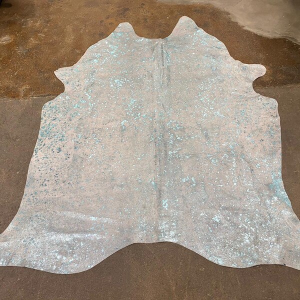 Acid Wash Cowhide Rug Etsy