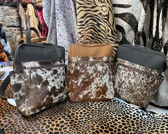 hair on hide backpack