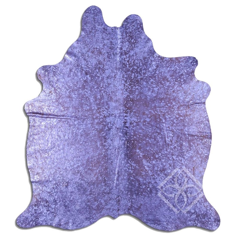 100 Real Brazilian Cowhide Fur Rug Acid Wash Purple Cowhide Etsy