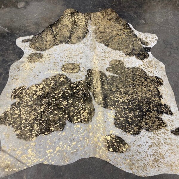Acid Wash Cowhide Rug Etsy