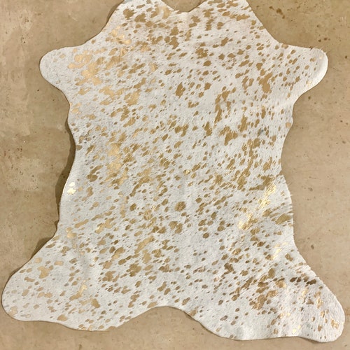 100 Real Metallic Rainbow Acid Wash Hair on Cowhide Rug Etsy