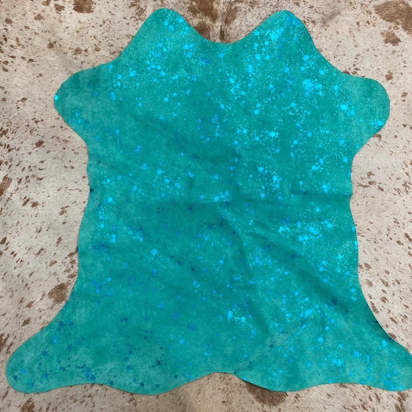 Acid Wash Cowhide Rug Etsy