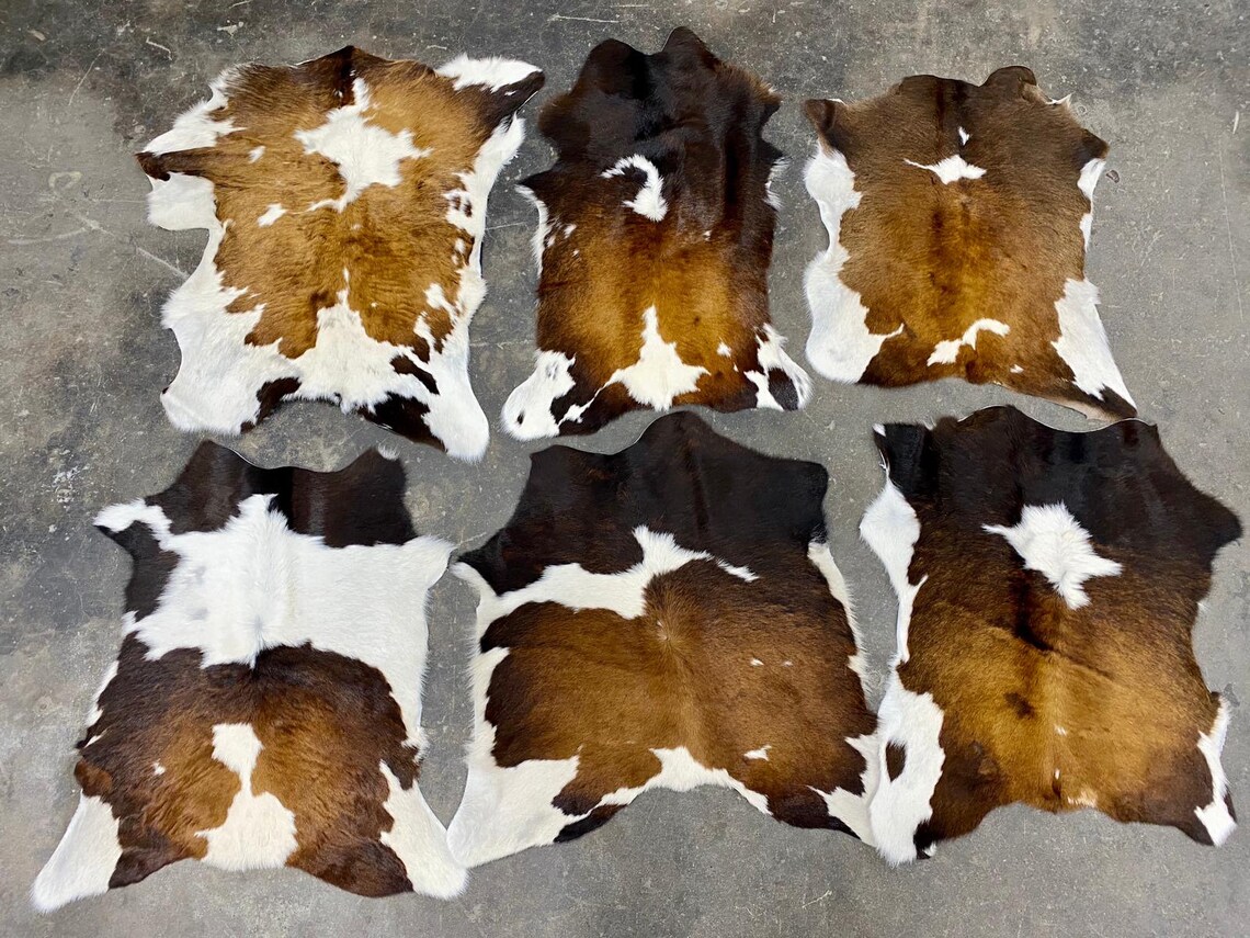 100 Real Calf Hide/ Cow Skin Cowhide Rug Leather Area Rug Etsy