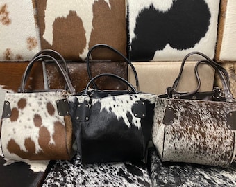 cowhide handbag