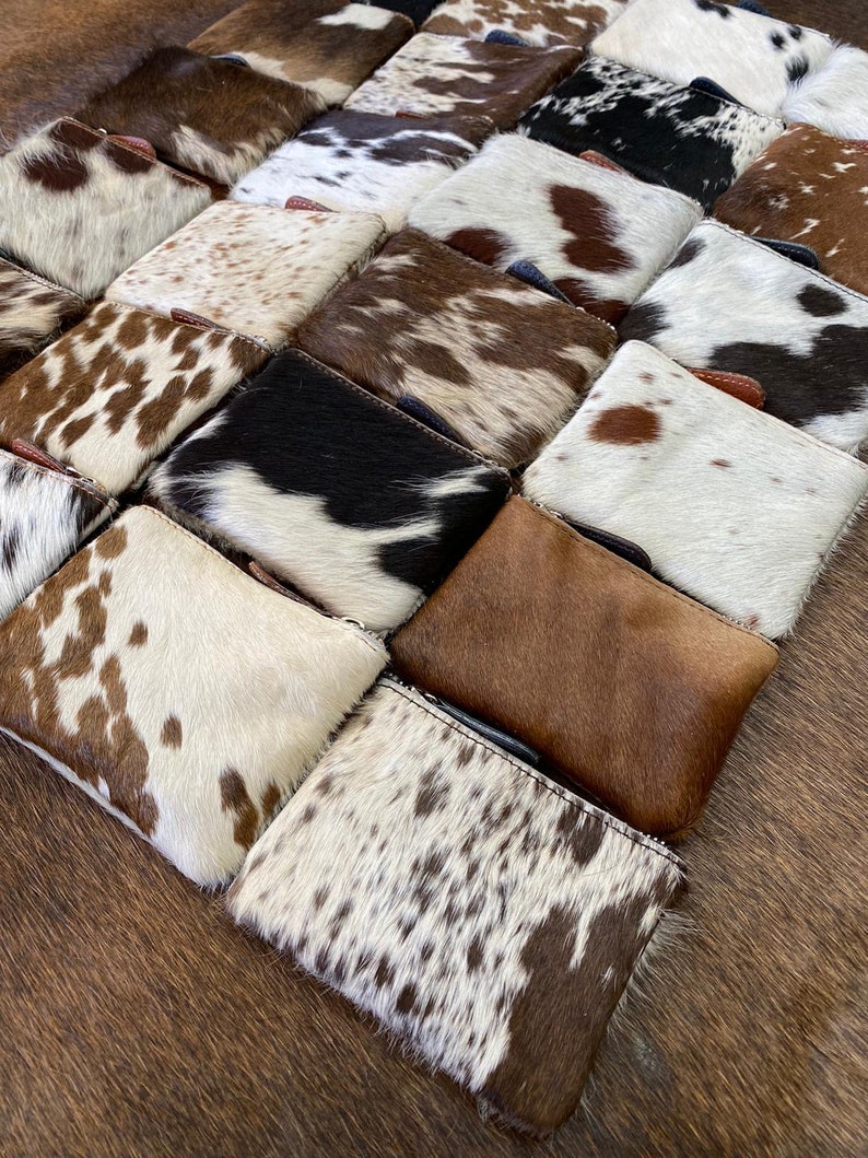 100 % Real Cowhide Coin Wallet Credit Card Holder Change Purse Chapstick Wallet Perfect For Gifts Mothersday Gift Gifts For Her image 4