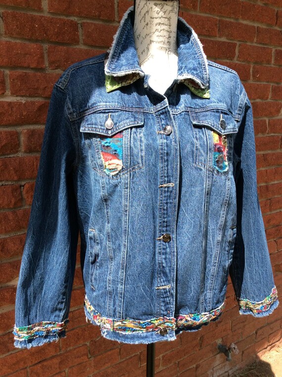 upcycled jean jacket