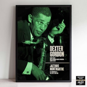 Póster de jazz de Dexter Gordon - En directo en Jazzhus Montmartre - 1967