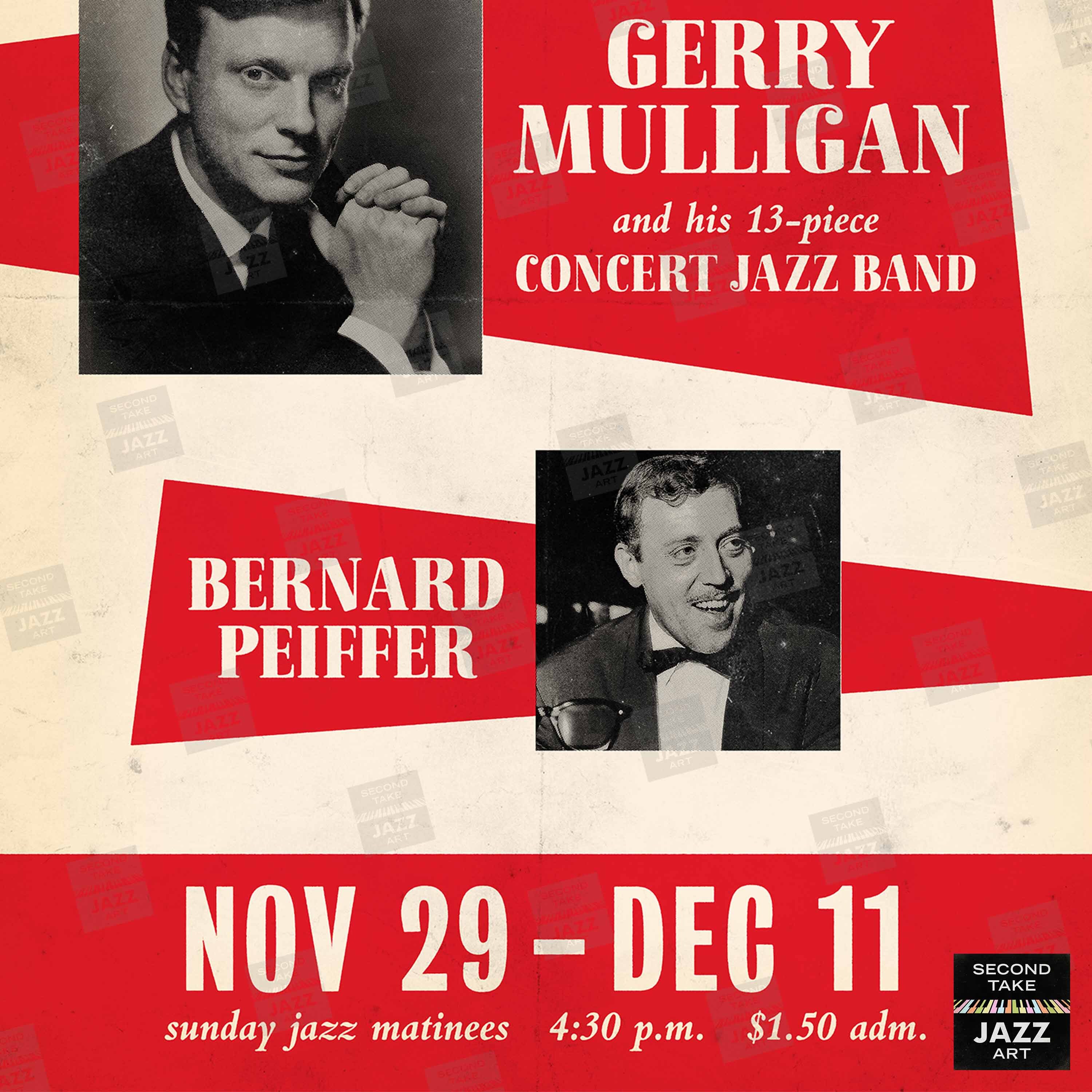 Gerry Mulligan Concert Jazz Band Jazz Poster - at the