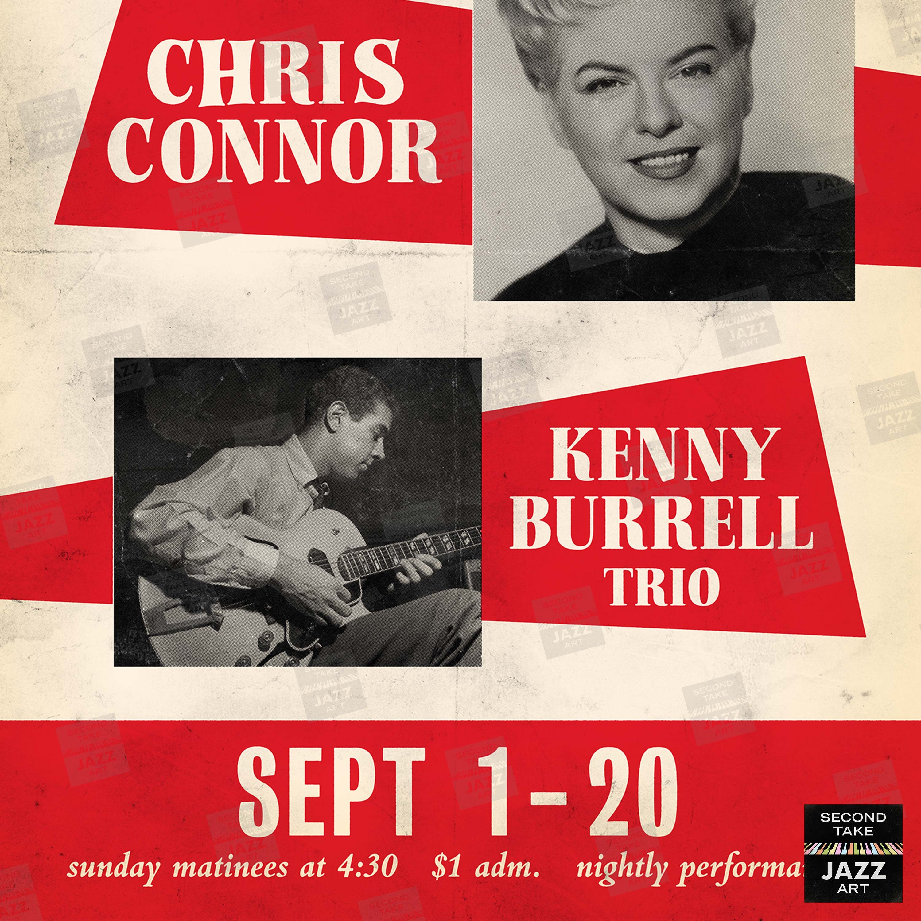 Chris Connor Kenny Burrell Jazz Poster in Person A Night at the ...