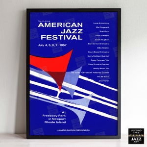 Cartel de jazz del Festival de Jazz de Newport de 1957: Basie en Newport, Rhode Island