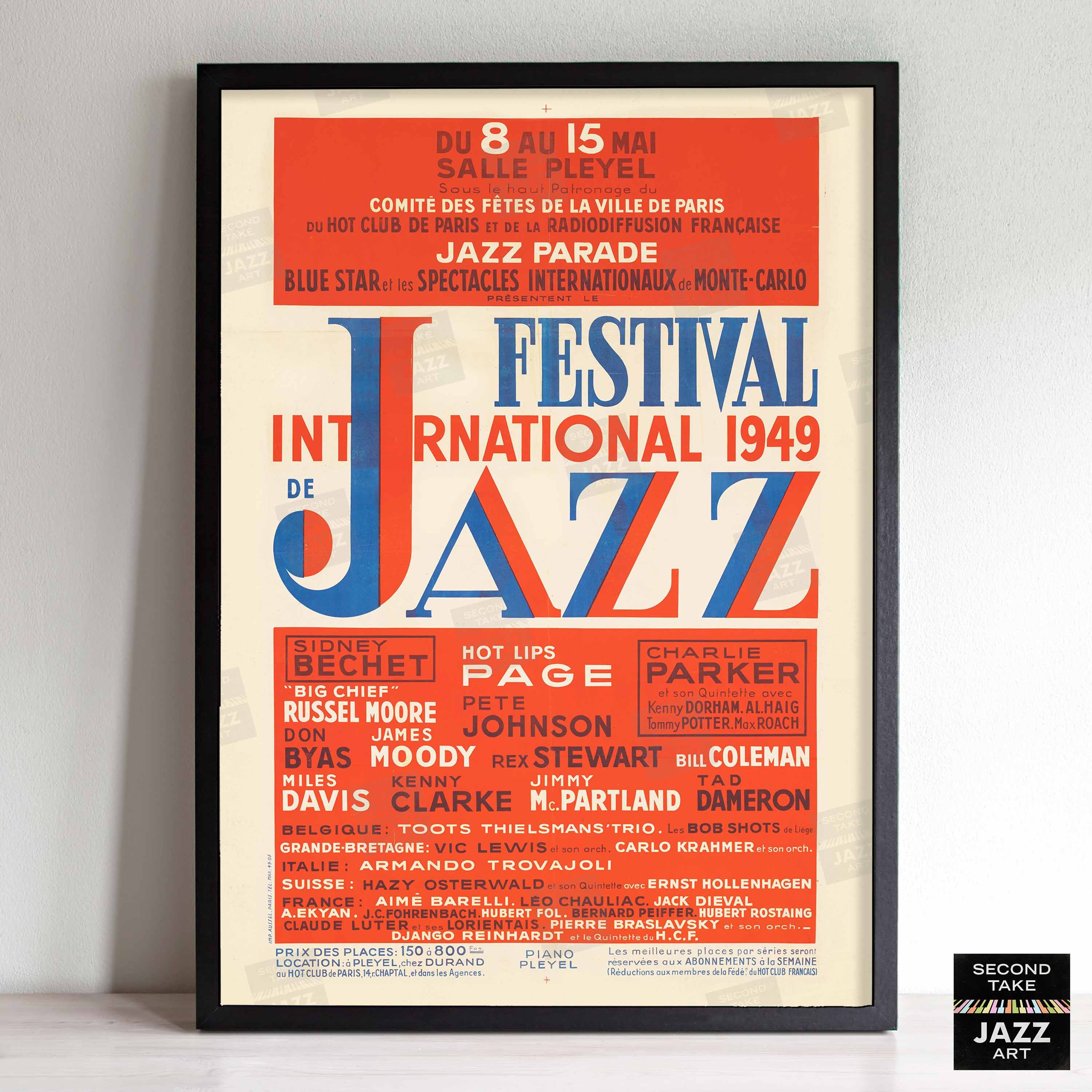 1949 International Jazz Festival Jazz Poster - Charlie